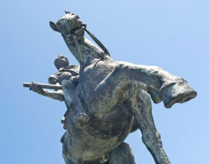 Standbeeld Corbulo in Voorburg